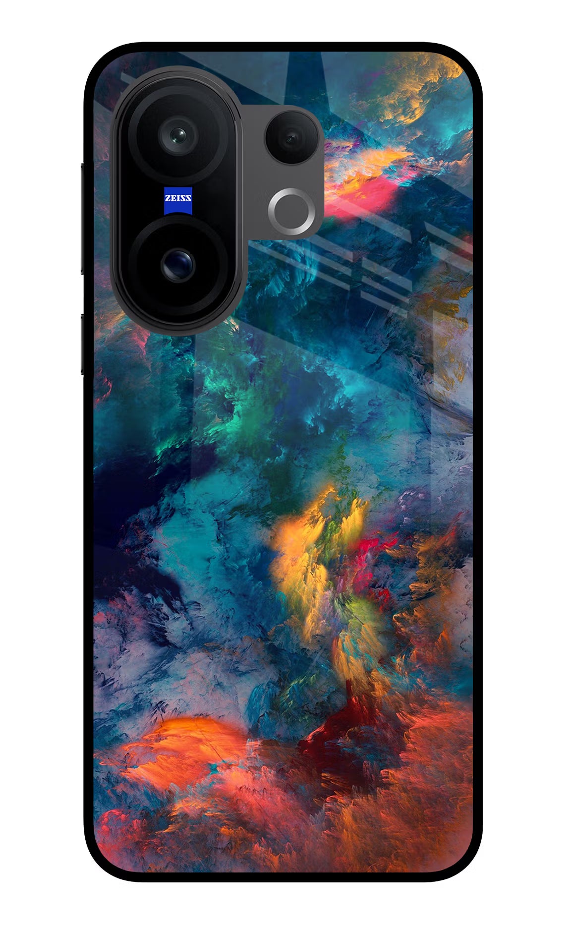 Artwork Paint Vivo X200 FE Glass Case Back Cover by Casekaro