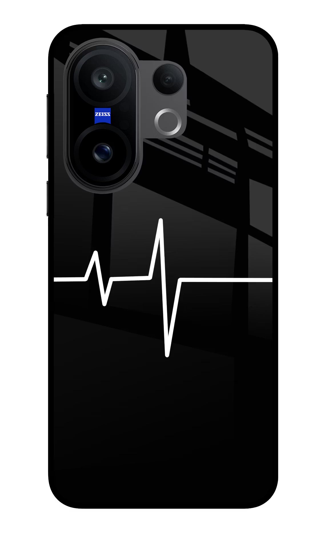Heart Beats Vivo X200 FE Glass Case Back Cover by Casekaro