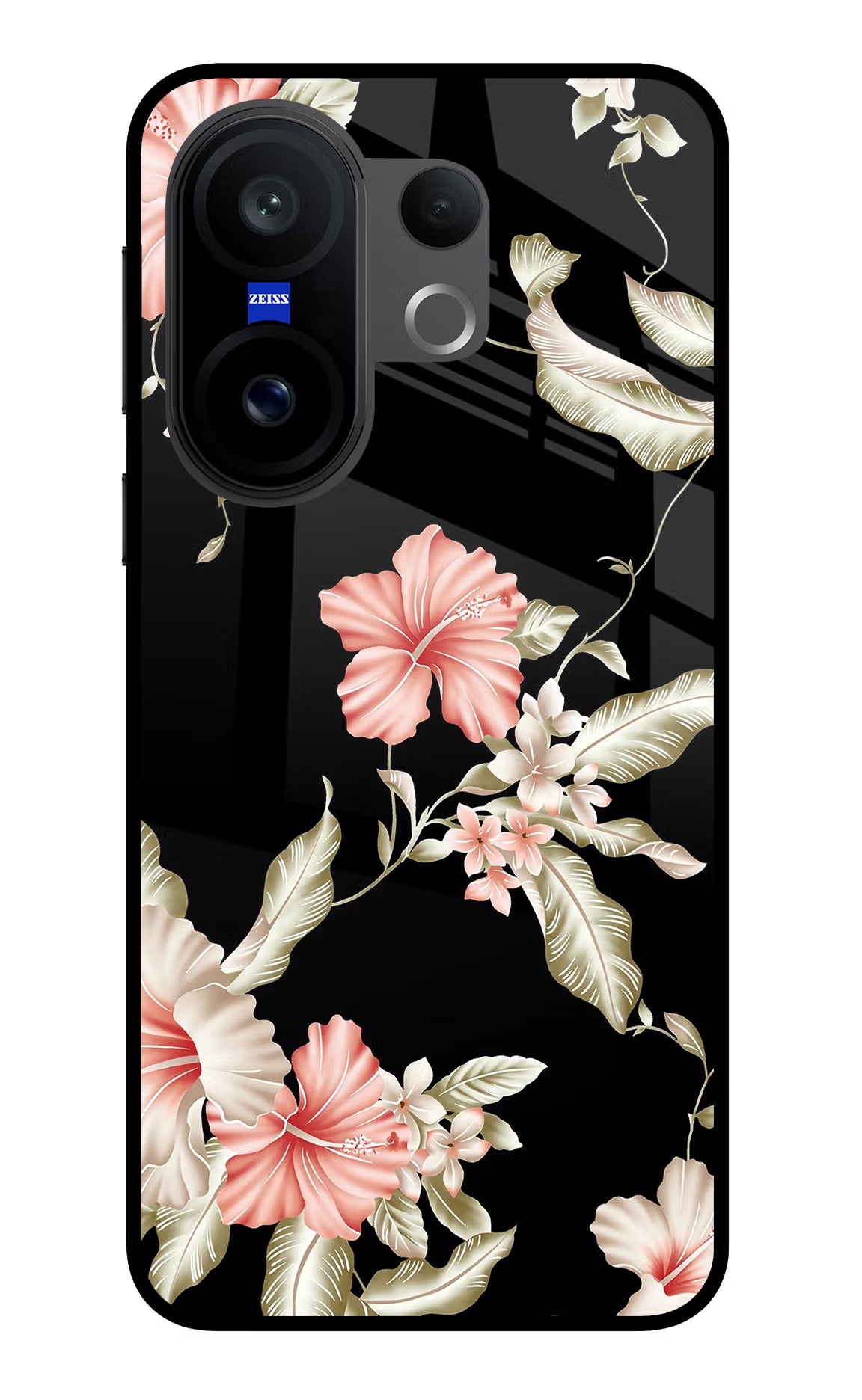 Flowers Vivo X200 FE Glass Case Back Cover by Casekaro