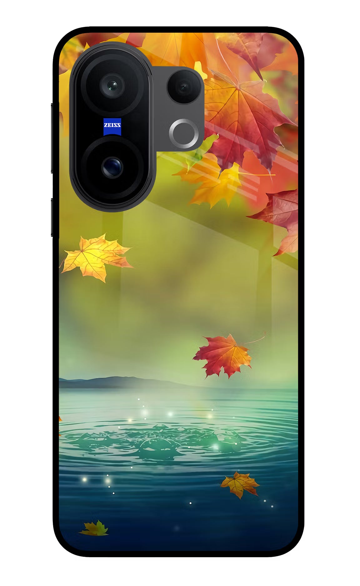 Flowers Vivo X200 FE Glass Case Back Cover by Casekaro