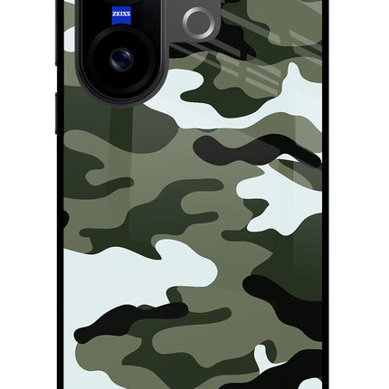 Camouflage Vivo X200 FE Glass Case