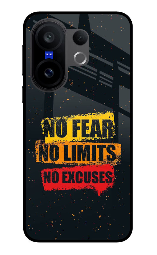 No Fear No Limits No Excuse Vivo X200 FE Glass Case