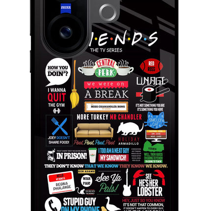 FRIENDS Vivo X200 FE Glass Case