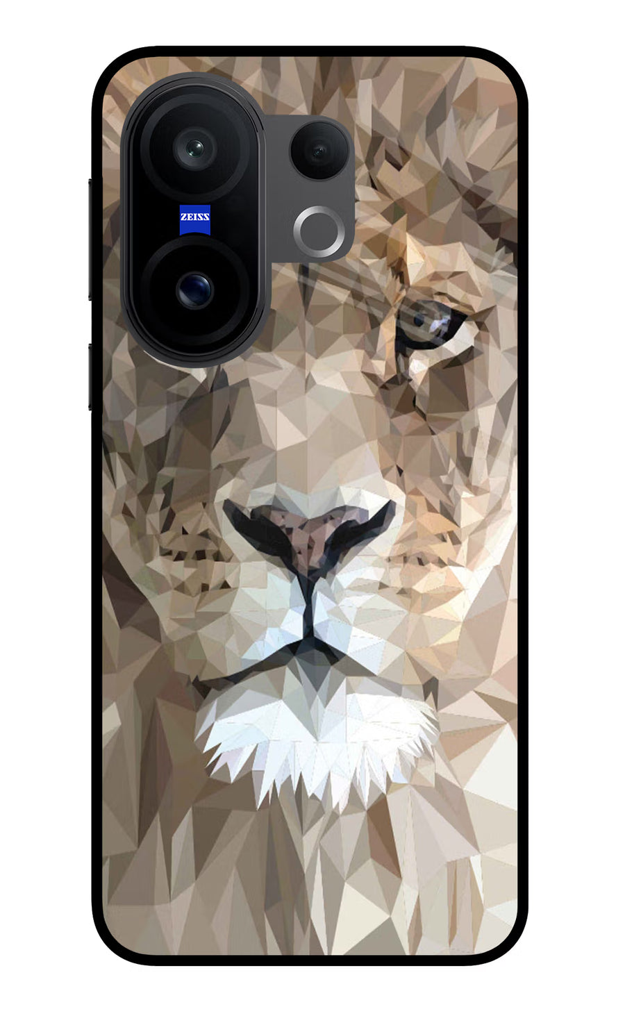 Lion Art Vivo X200 FE Back Cover, Glass case