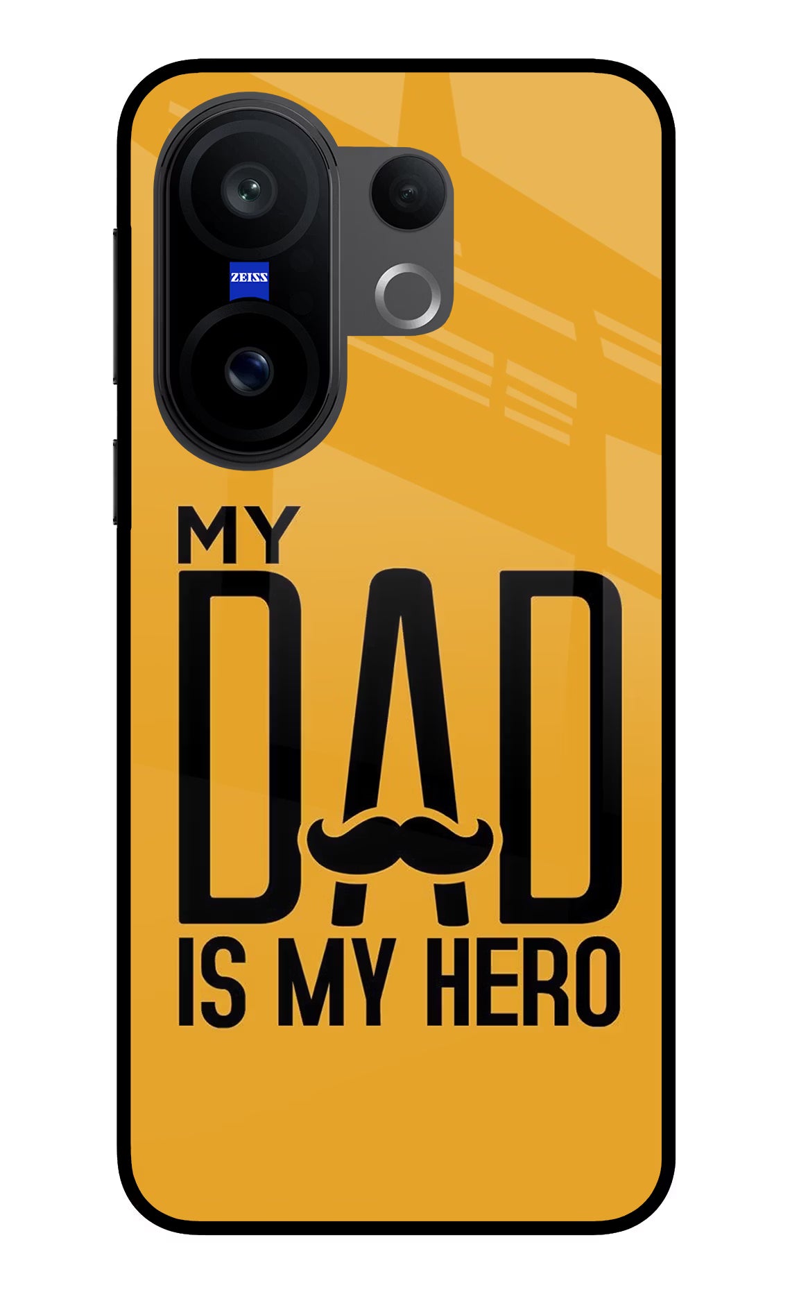 My Dad Is My Hero Vivo X200 FE Glass Case Back Cover by Casekaro