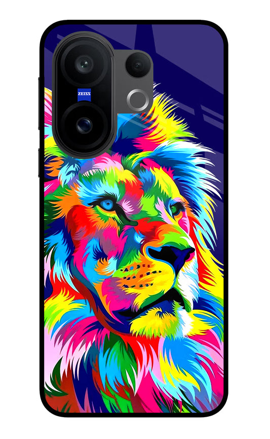 Vector Art Lion Vivo X200 FE Glass Case