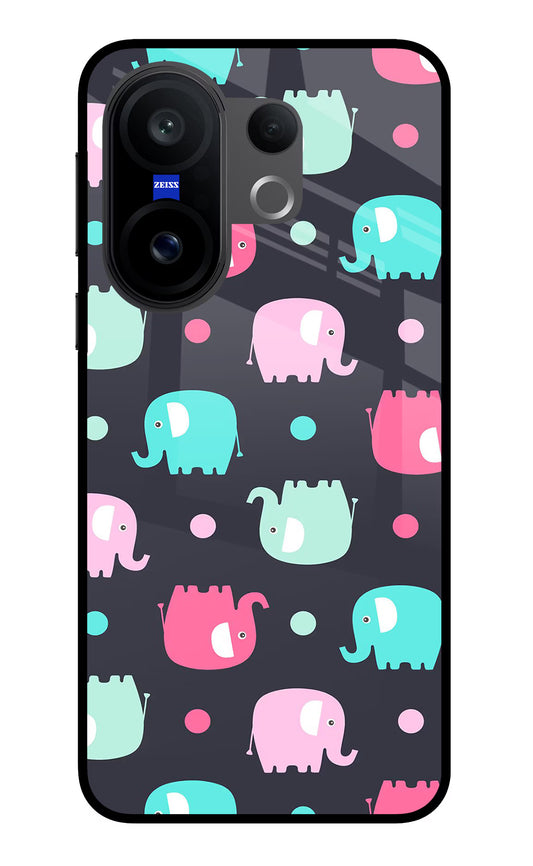 Elephants Vivo X200 FE Glass Case