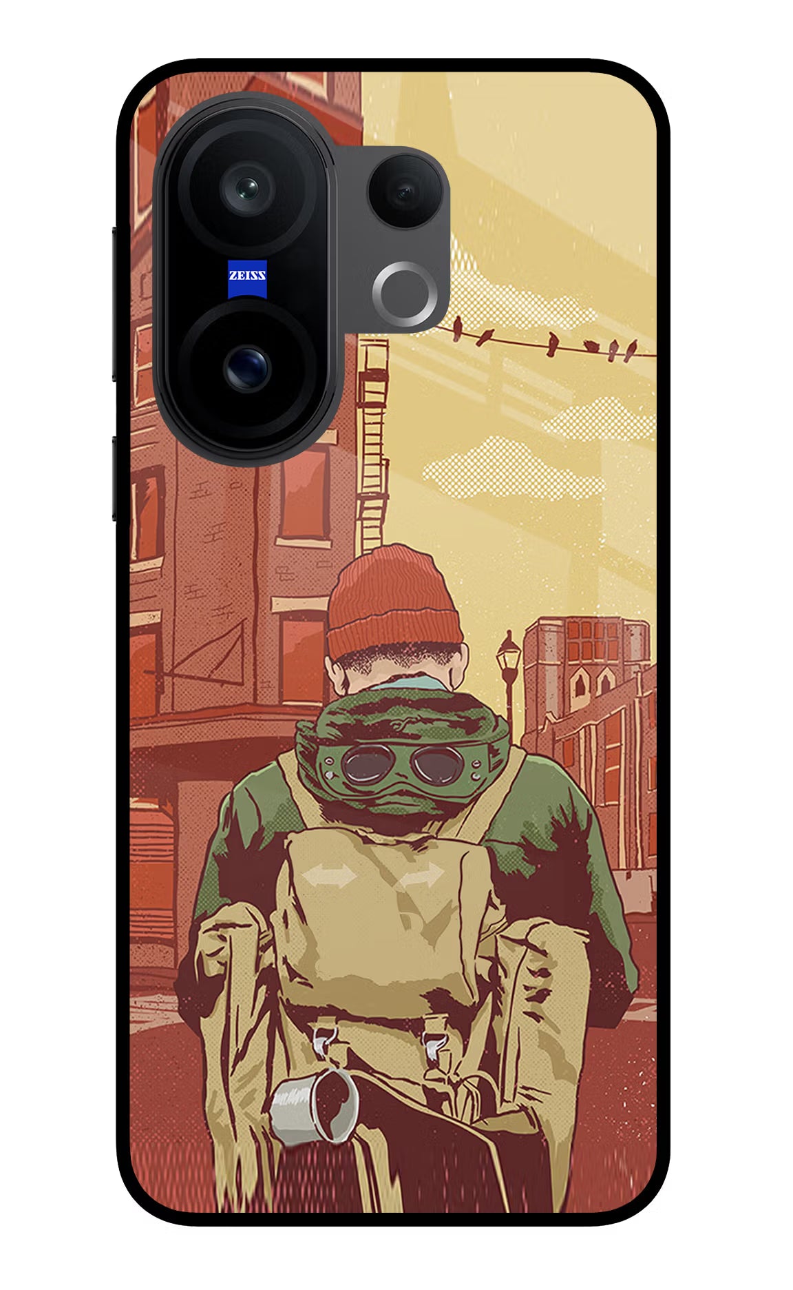 Adventurous Vivo X200 FE Glass Case Back Cover by Casekaro