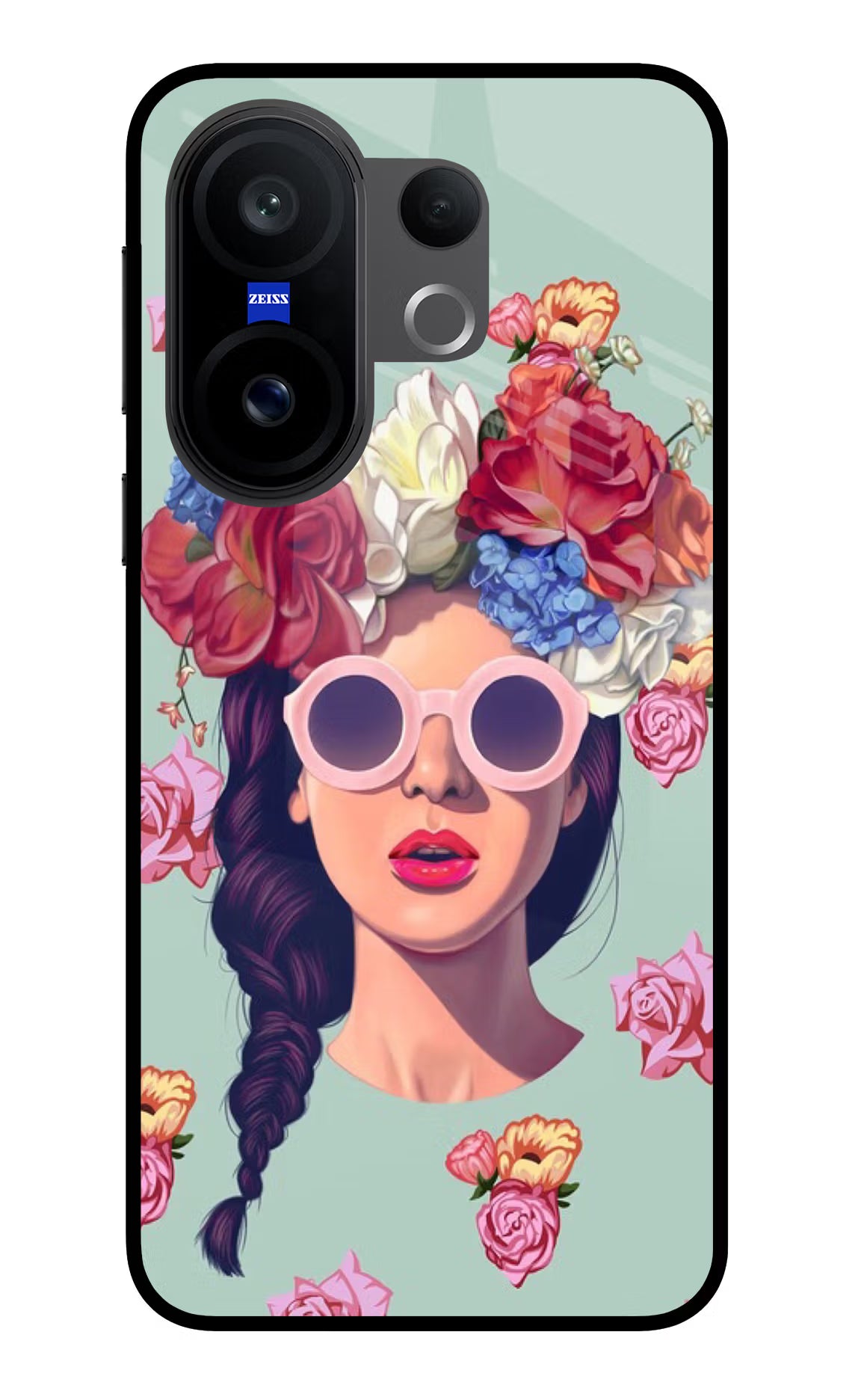 Pretty Girl Vivo X200 FE Glass Case Back Cover by Casekaro