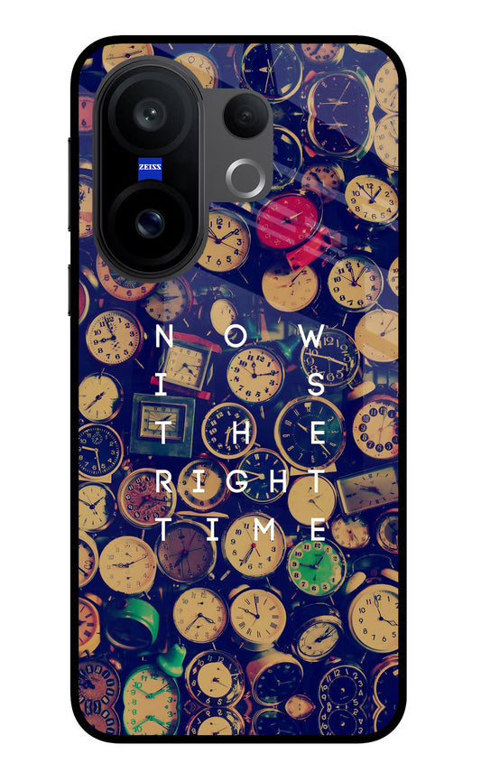 Now is the Right Time Quote Vivo X200 FE Glass Case