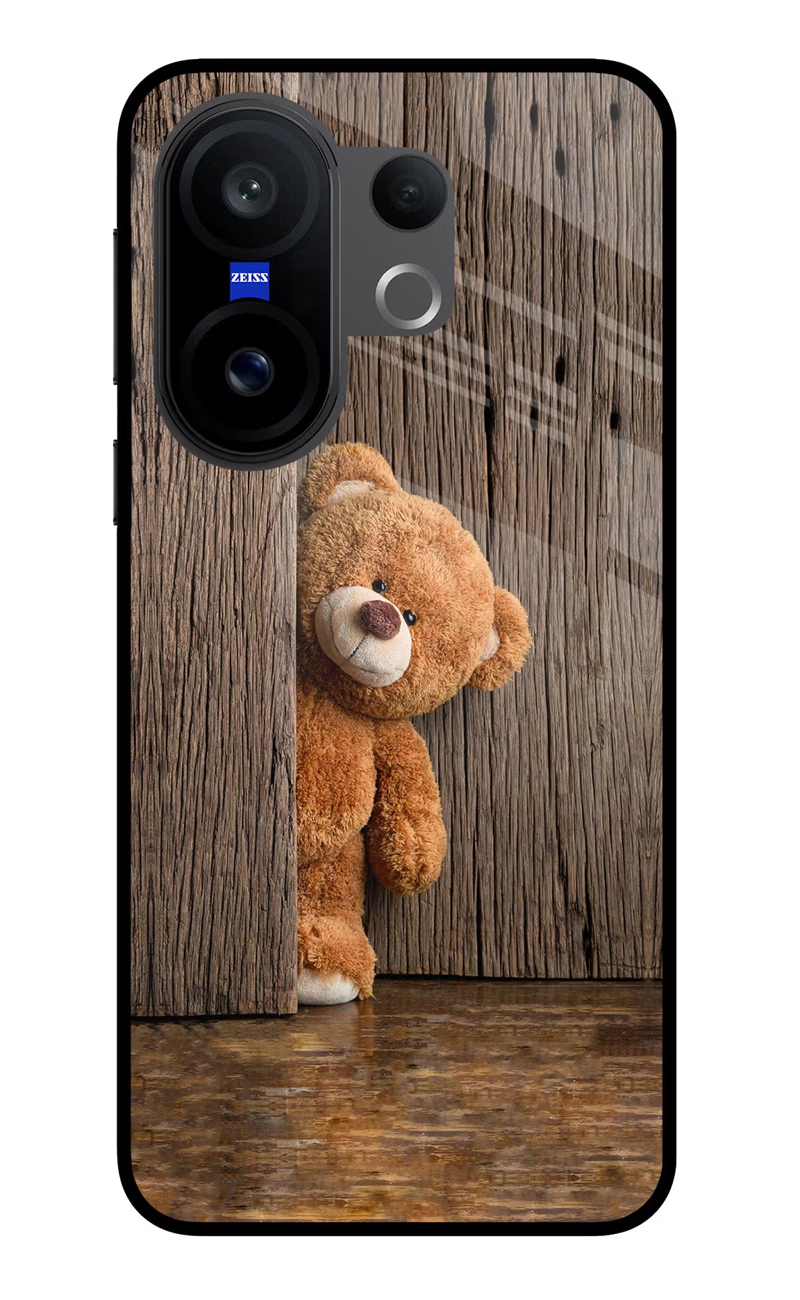Teddy Wooden Vivo X200 FE Glass Case