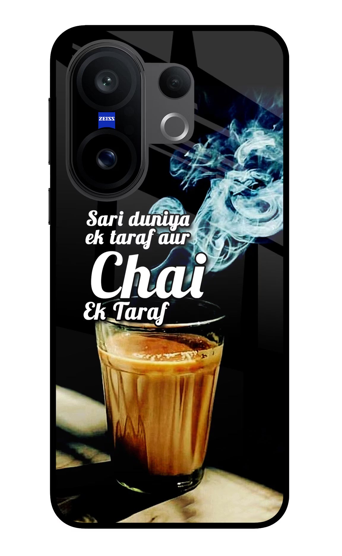 Chai Ek Taraf Quote Vivo X200 FE Glass Case