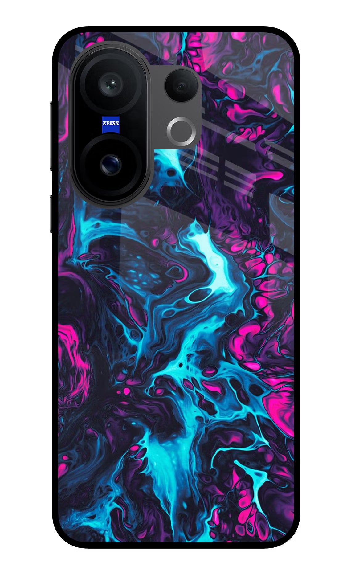 Abstract Vivo X200 FE Glass Case Back Cover by Casekaro