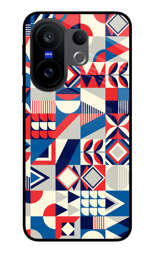 Colorful Pattern Vivo X200 FE Glass Case