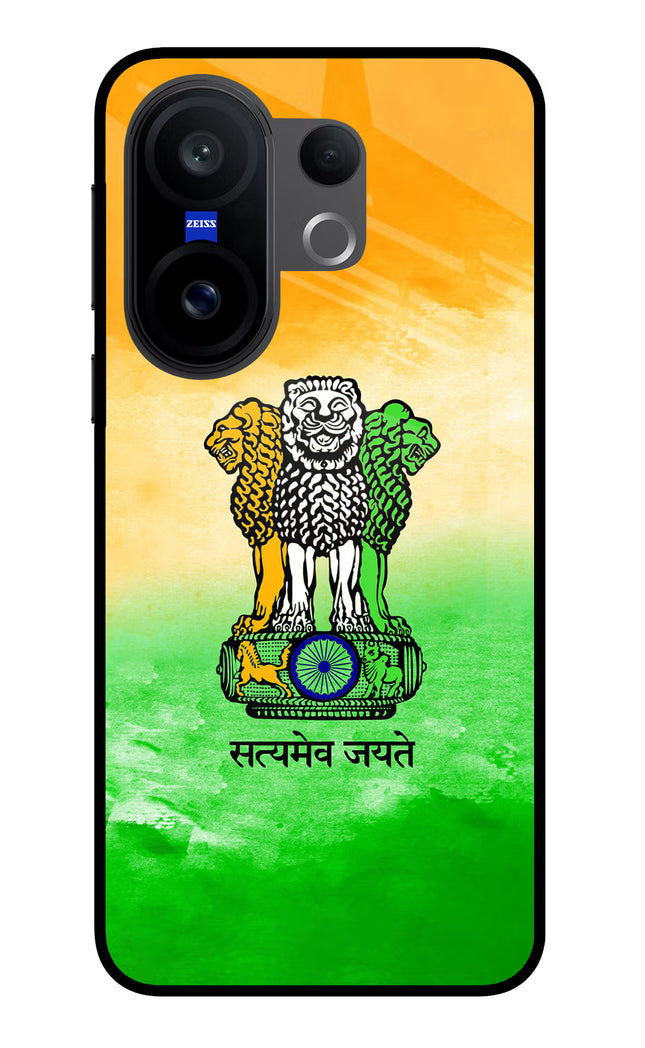 Satyamev Jayate Flag Vivo X200 FE Glass Case