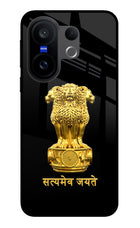 Satyamev Jayate Golden Vivo X200 FE Glass Case