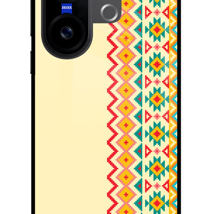 Ethnic Seamless Vivo X200 FE Glass Case