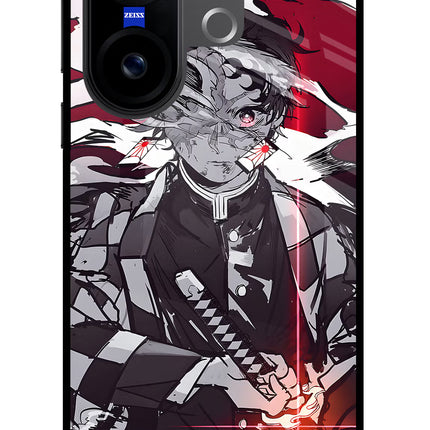 Demon Slayer Vivo X200 FE Glass Case
