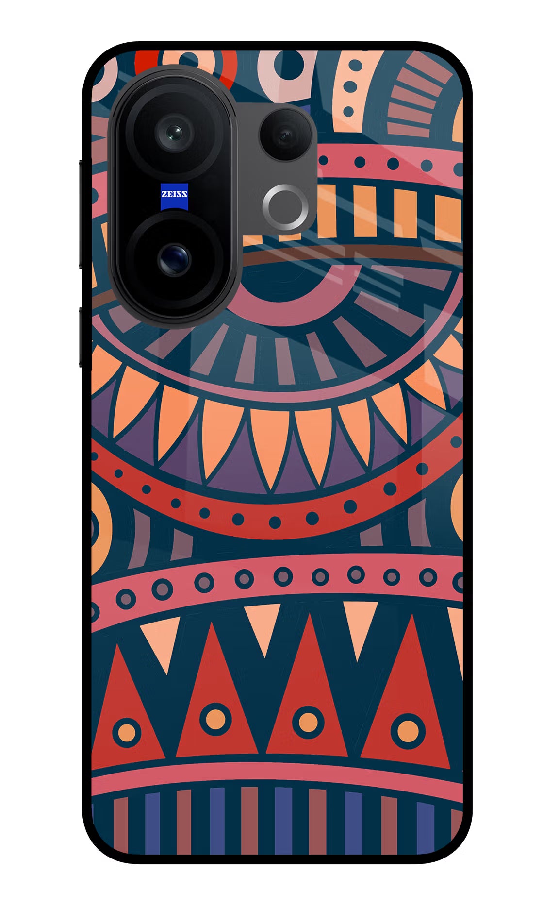 African Culture Design Vivo X200 FE Glass Case
