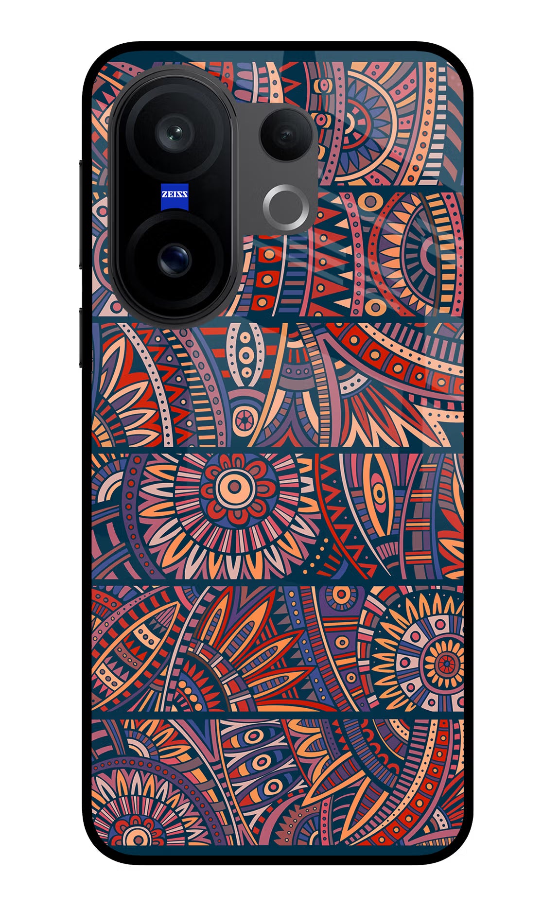 African Culture Design Vivo X200 FE Glass Case