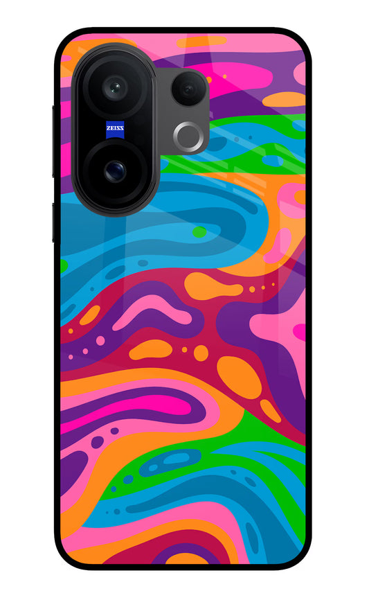 Trippy Pattern Vivo X200 FE Glass Case