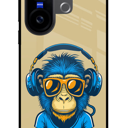 Monkey Headphone Vivo X200 FE Glass Case
