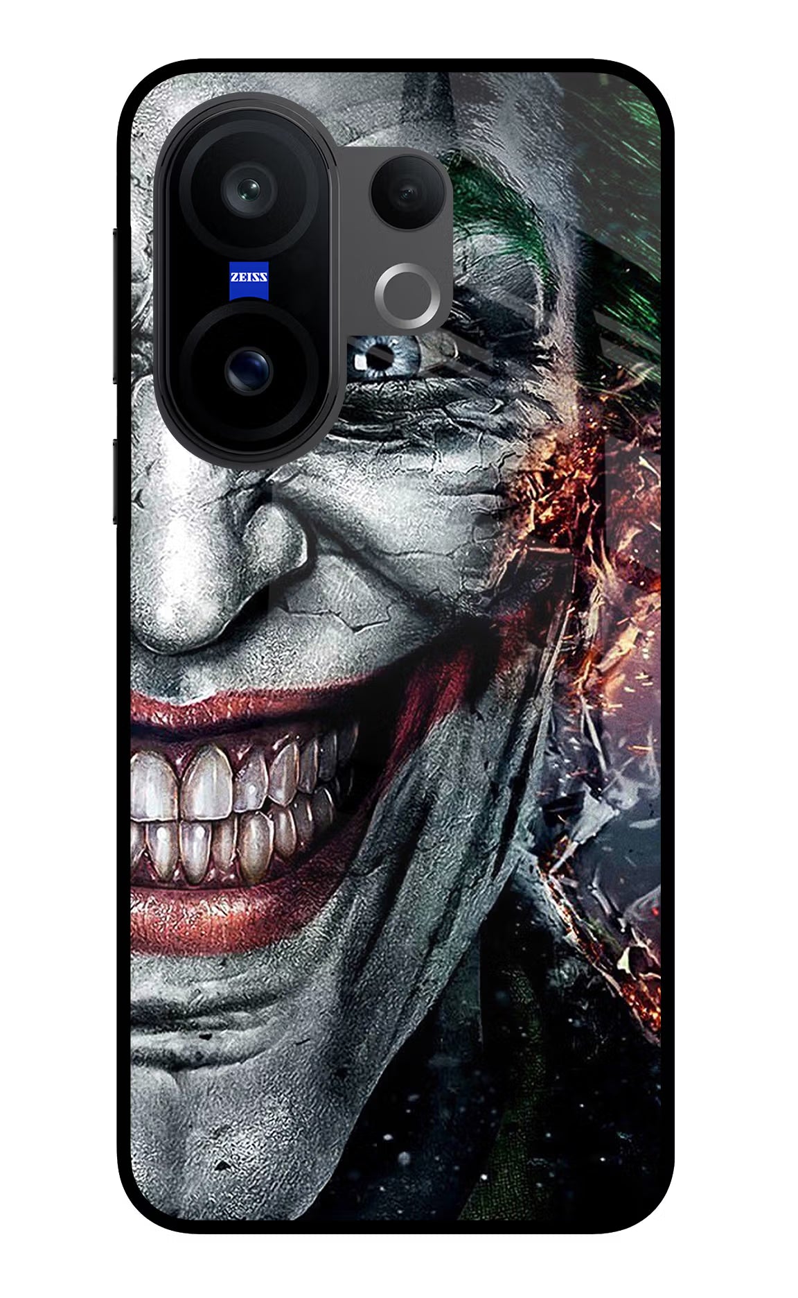 Joker Cam Vivo X200 FE Glass Case Back Cover by Casekaro