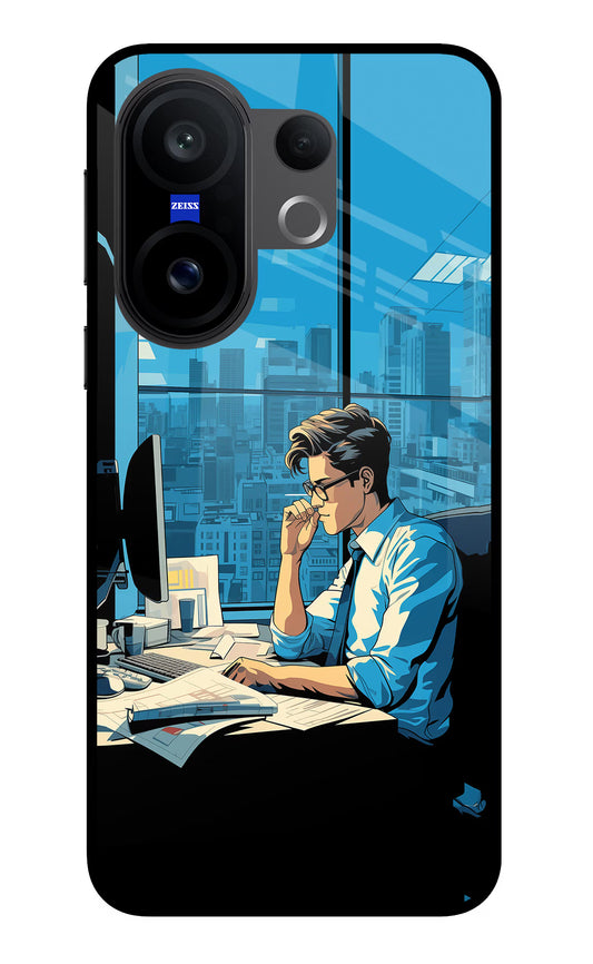 Focused Hustler (AI Generated) Vivo X200 FE Glass Case