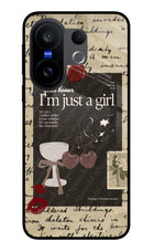 I am just a girl Vivo X200 FE Glass Case