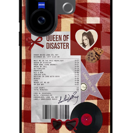 Queen of Disaster Vivo X200 FE Glass Case