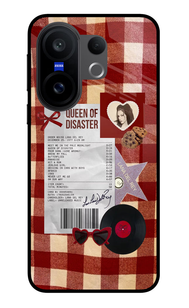 Queen of Disaster Vivo X200 FE Glass Case
