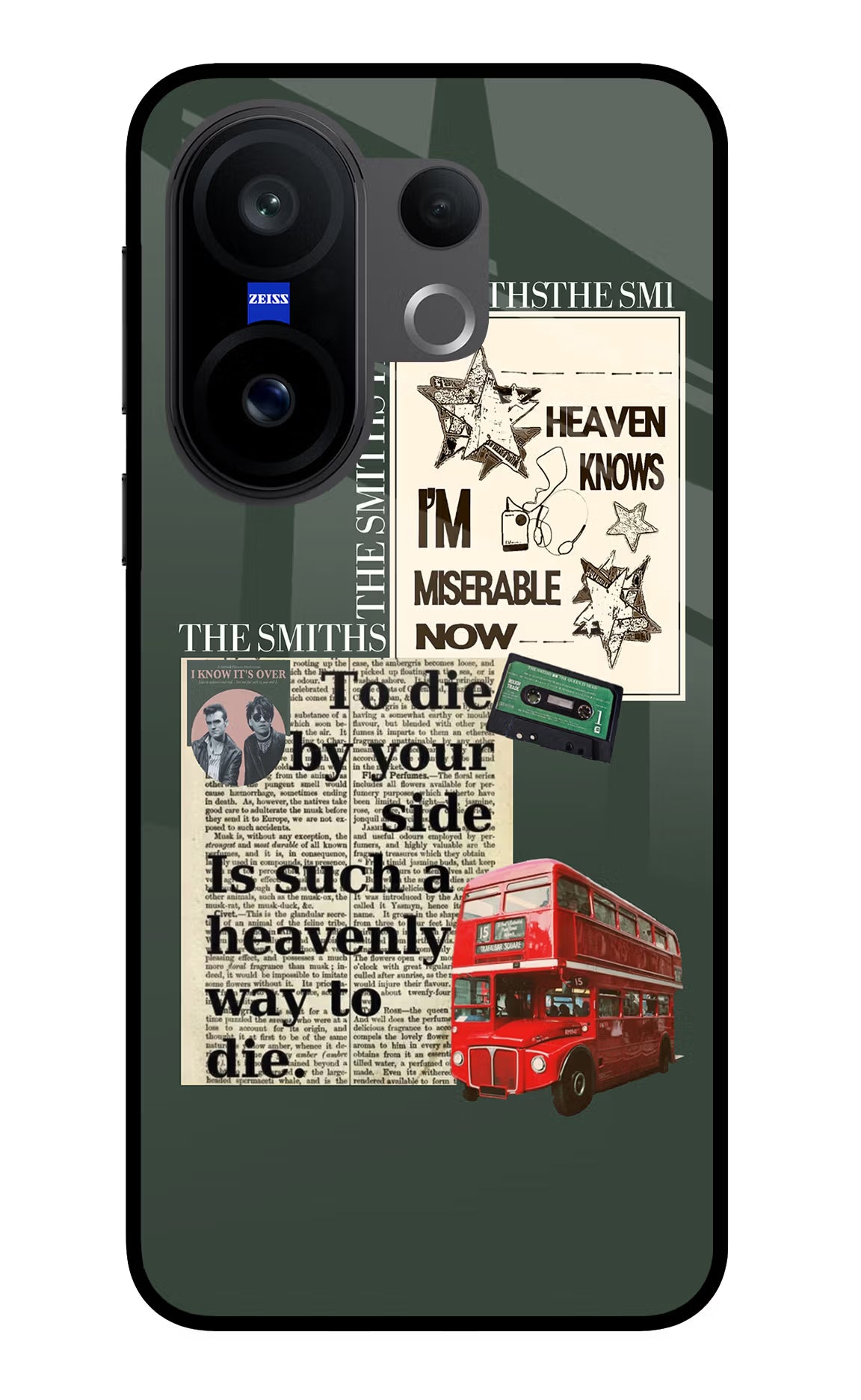 The Smiths Vivo X200 FE Glass Case Back Cover by Casekaro