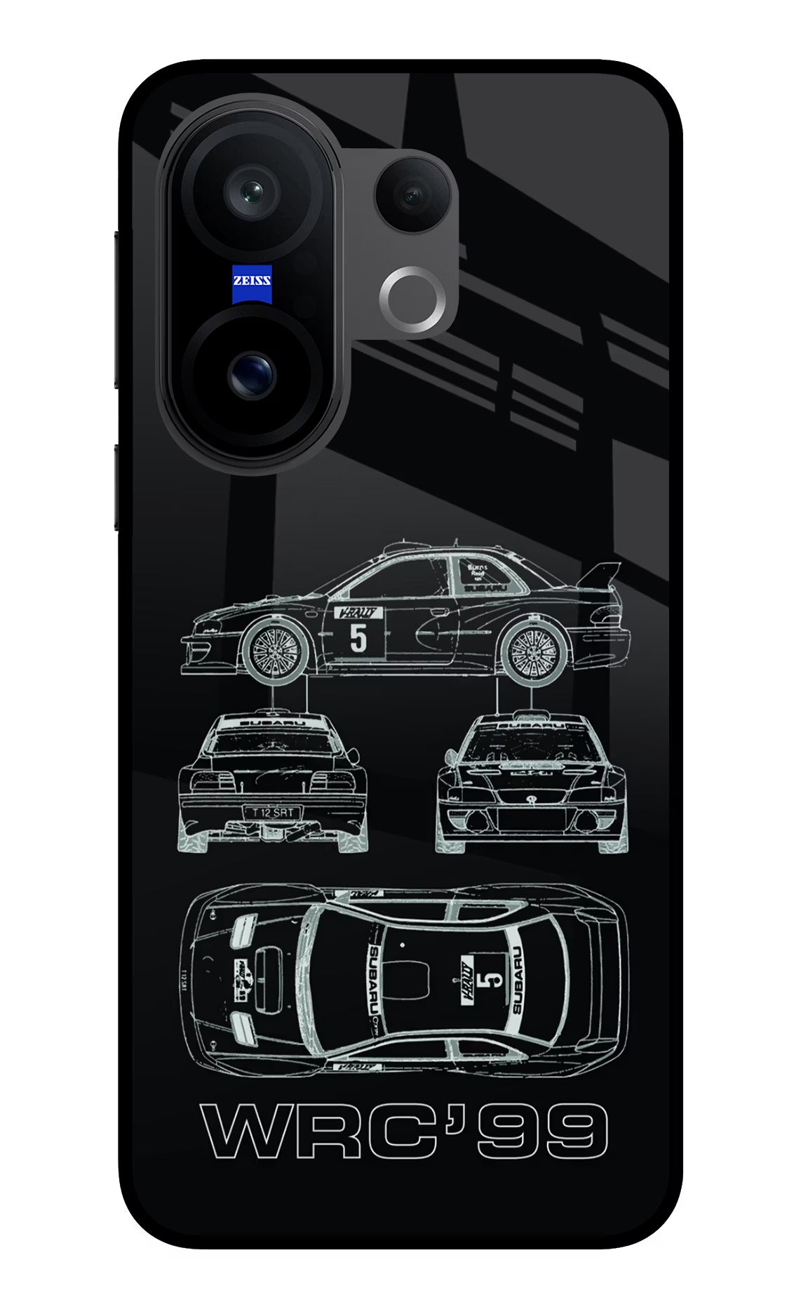 WRC'99 Vivo X200 FE Glass Case Back Cover by Casekaro