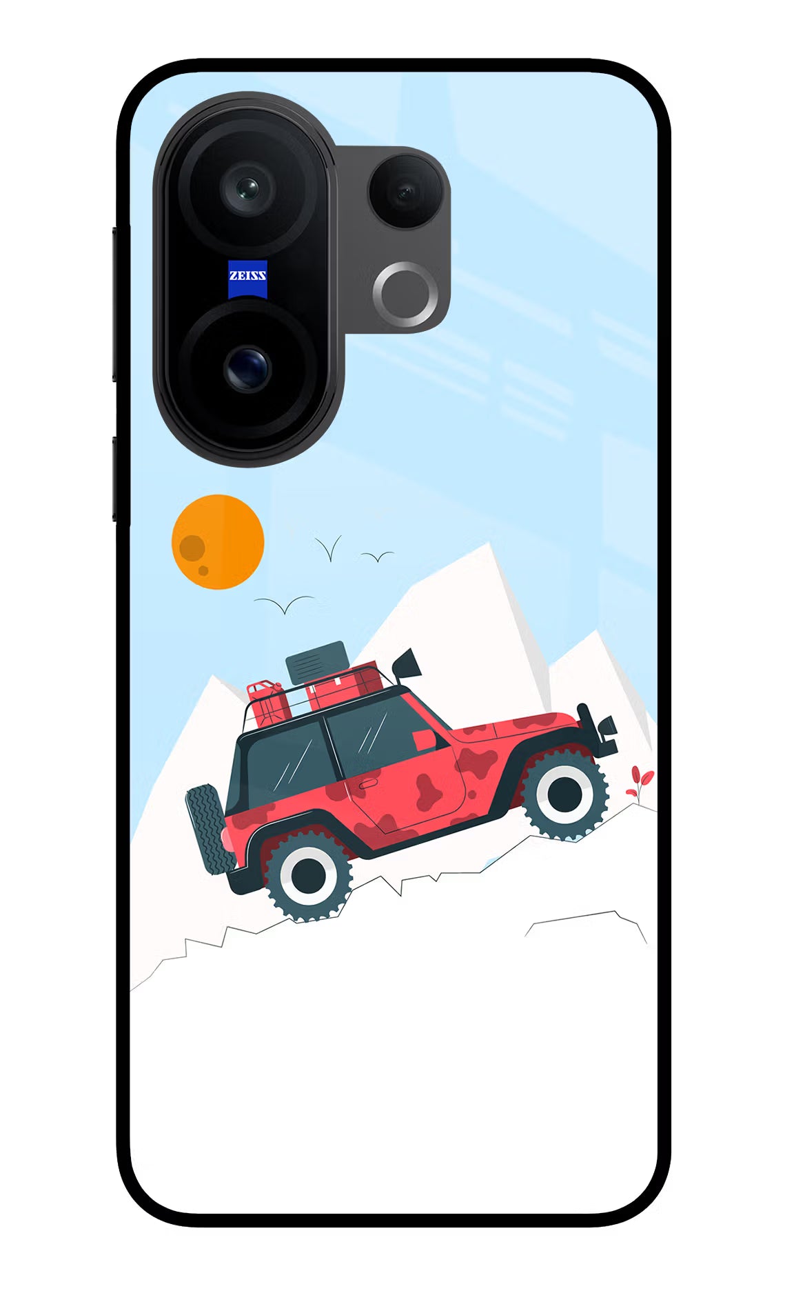 Mountain Trail Beast Vivo X200 FE Glass Case Back Cover by Casekaro