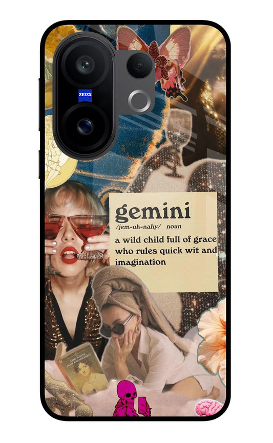Gemini Zodiac Vivo X200 FE Glass Case