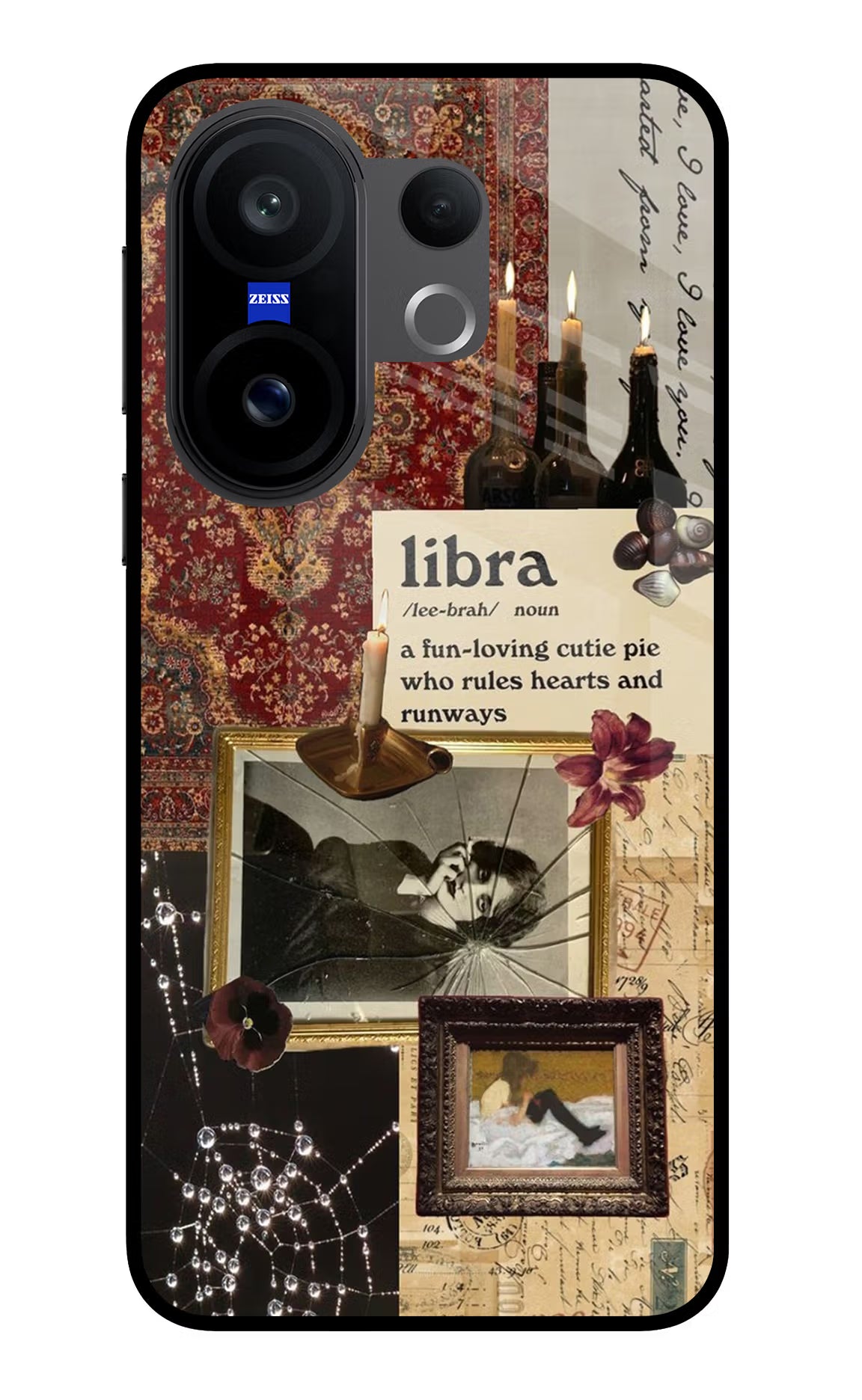 Libra Zodiac Vivo X200 FE Glass Case