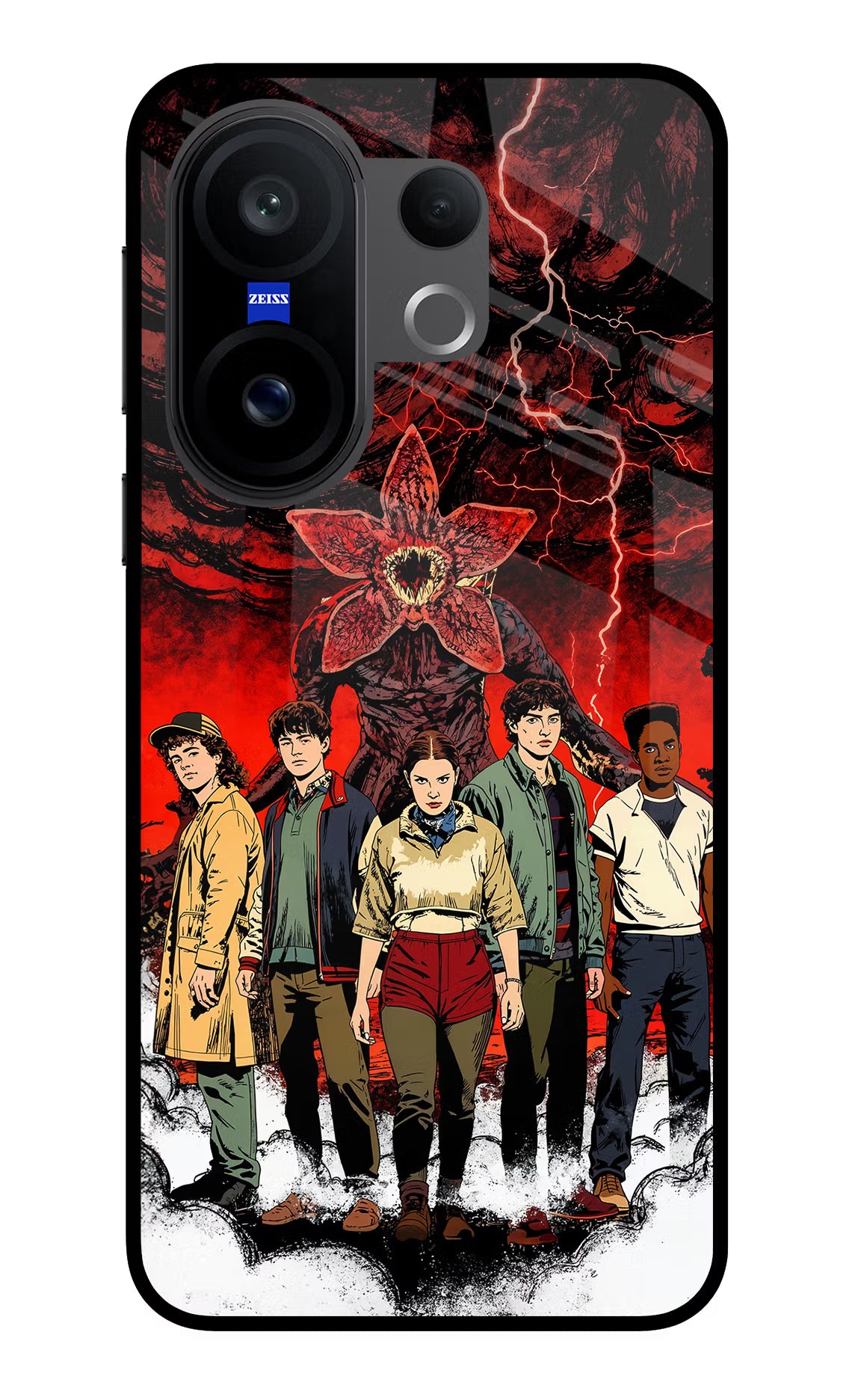Ordinary Things Characters Vivo X200 FE Glass Case Back Cover by Casekaro