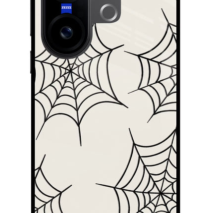 Spider Web Vivo X200 FE Glass Case
