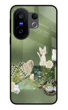 Aesthetic anime Vivo X200 FE Glass Case