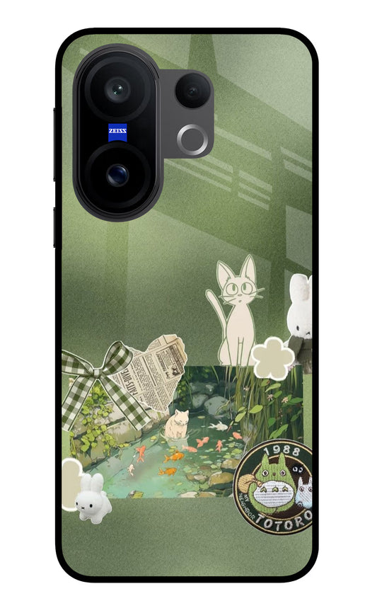 Aesthetic anime Vivo X200 FE Glass Case