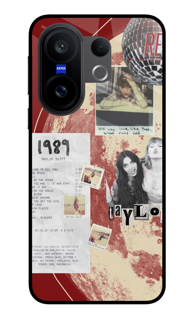 Taylor Swift Vivo X200 FE Glass Case