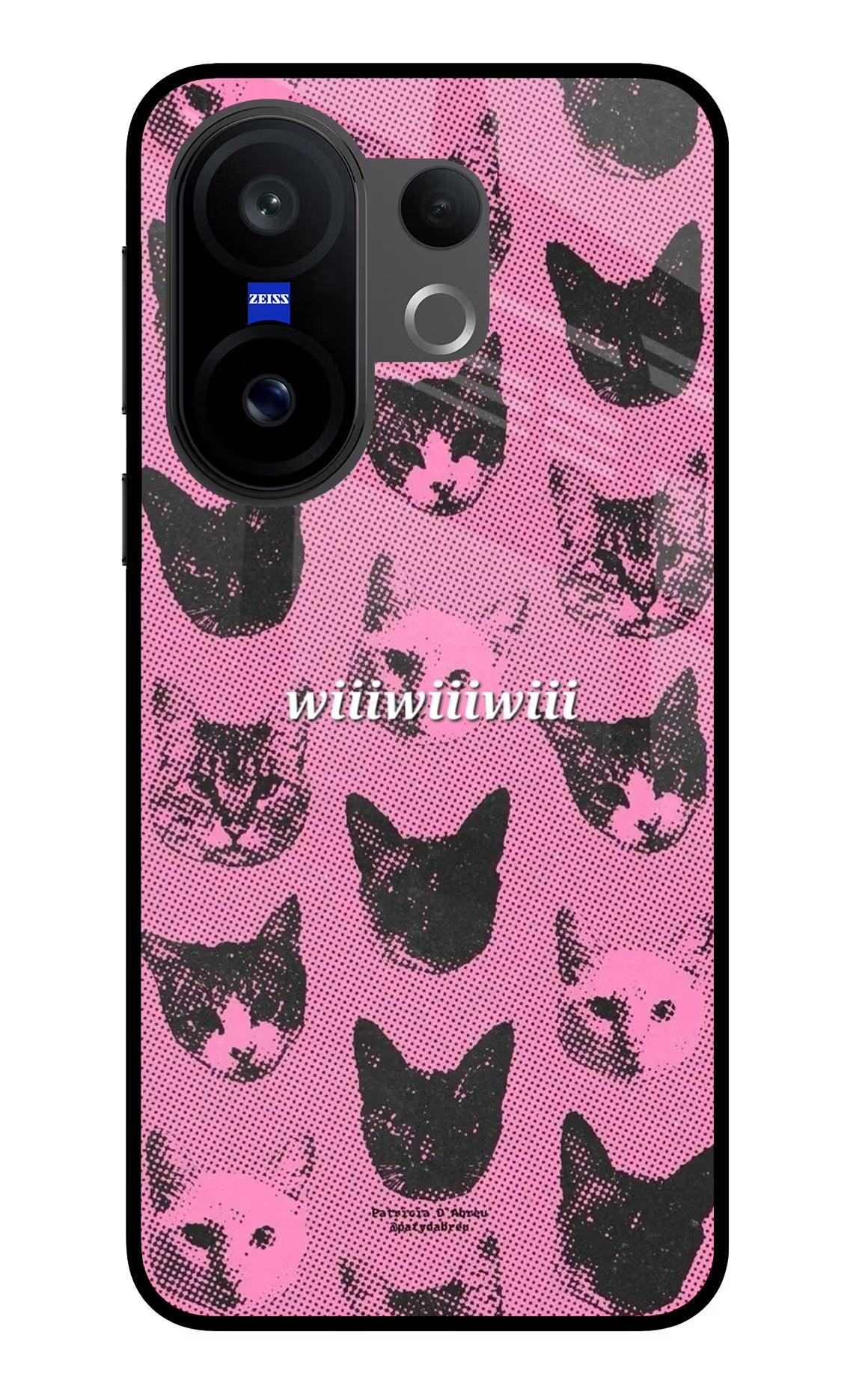 Pink Cats Vivo X200 FE Glass Case