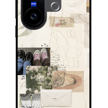 Soft Aesthetic Vivo X200 FE Glass Case