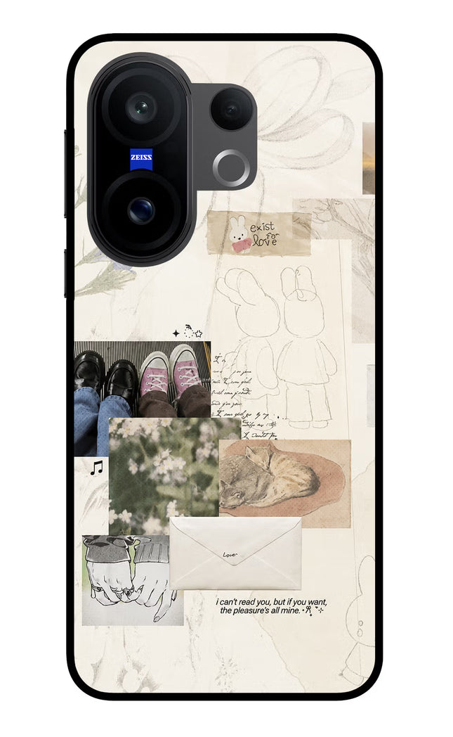 Soft Aesthetic Vivo X200 FE Glass Case