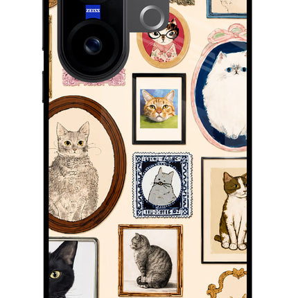 Mirror Cats Vivo X200 FE Glass Case