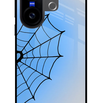 Blue Web Vivo X200 FE Glass Case