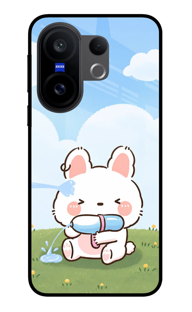 Bunny Treat Vivo X200 FE Glass Case