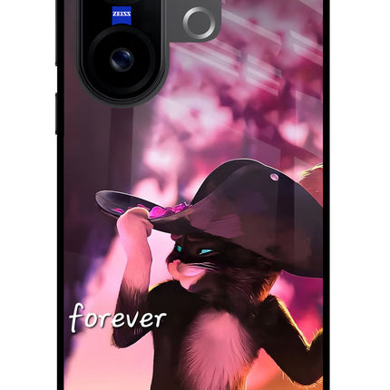 Forever Cat Vivo X200 FE Glass Case
