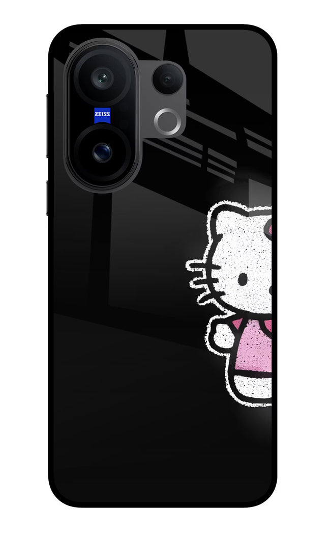 Kitty Charm Vivo X200 FE Glass Case