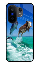 Dolphin vs Cow Vivo X200 FE Glass Case